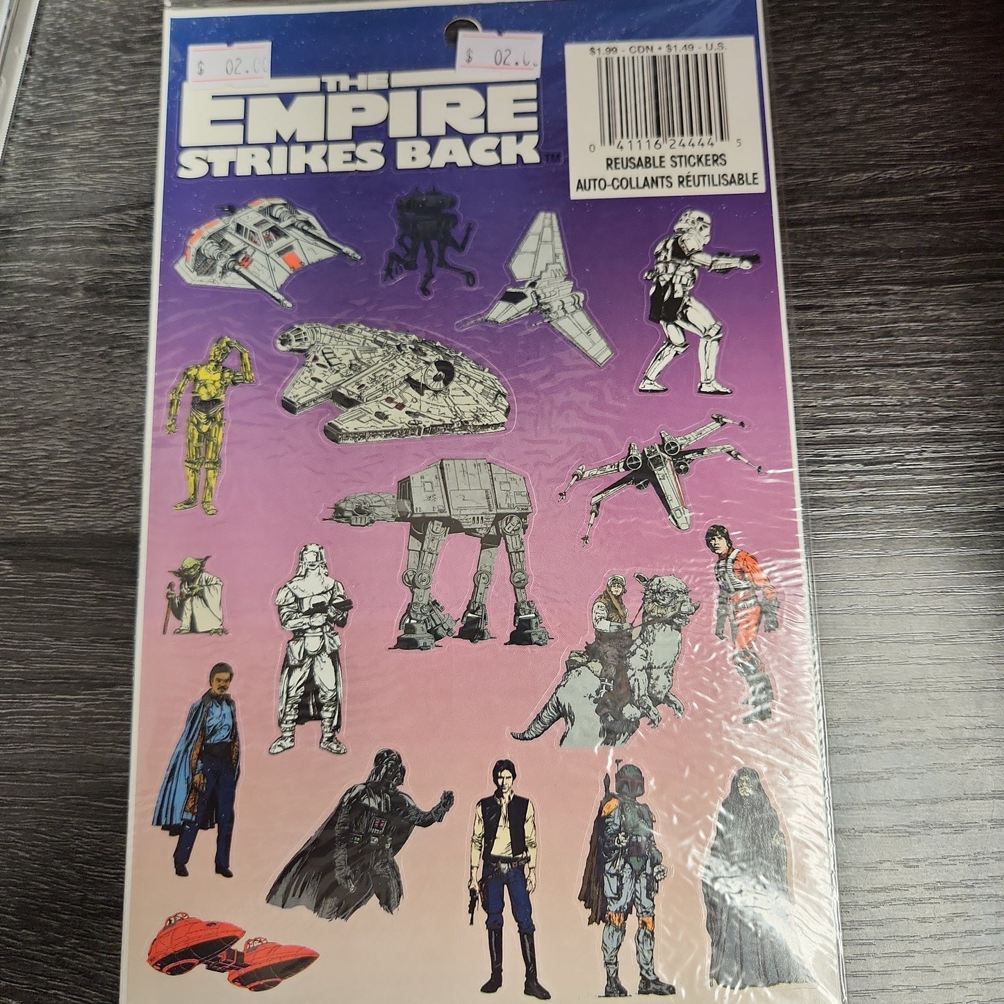 Star wars stickers vintage