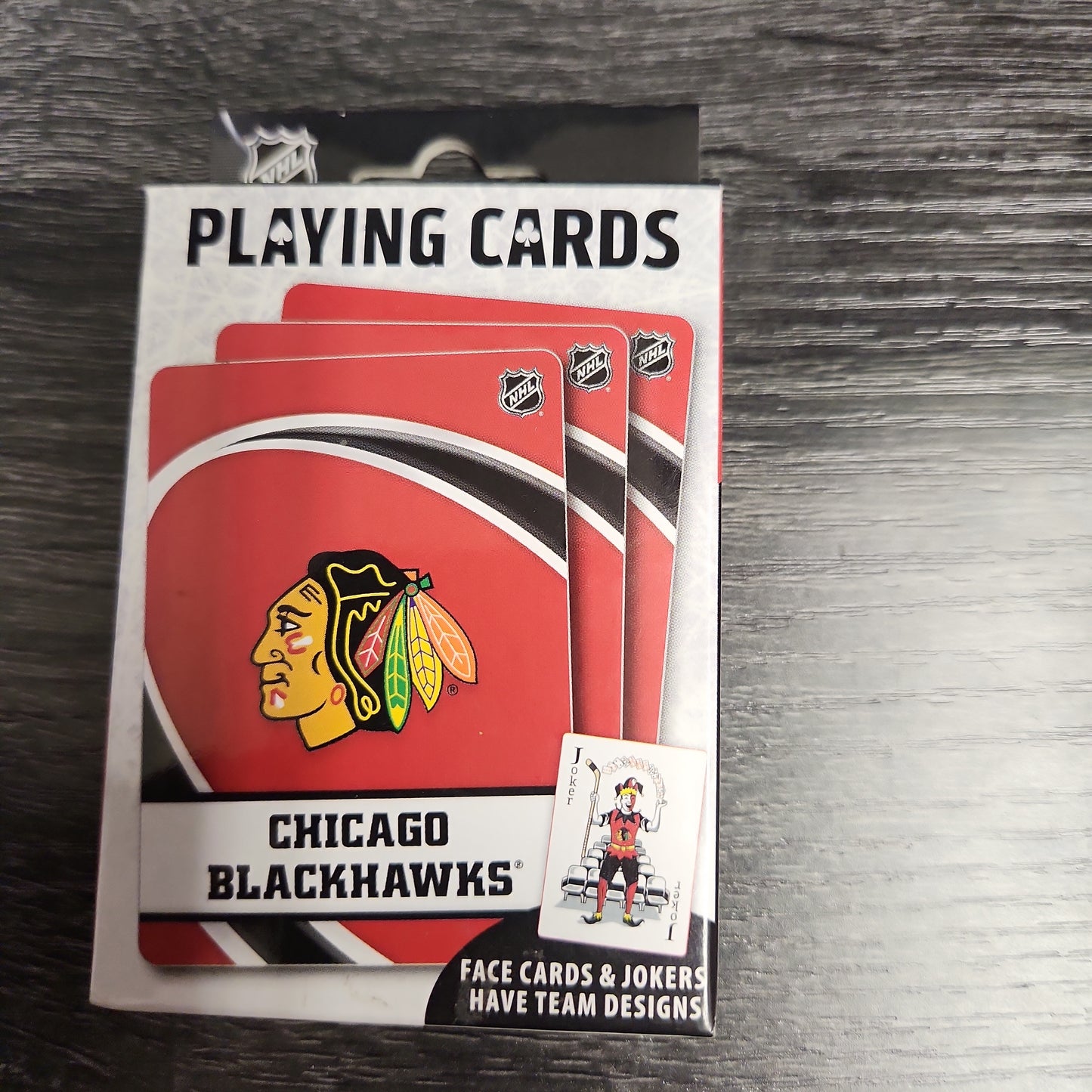 Blackhawks playing cards