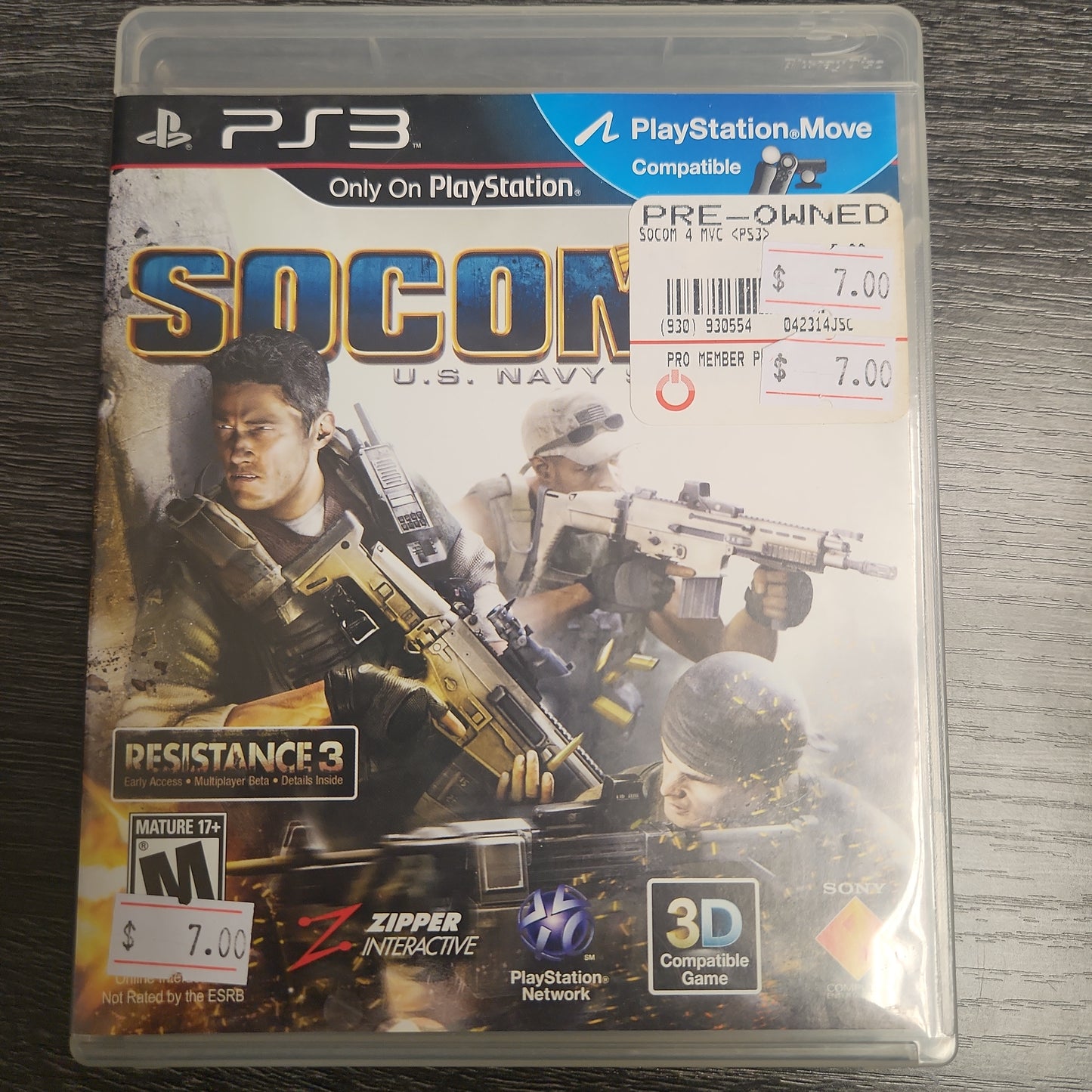 Socom 4 ps3 cib