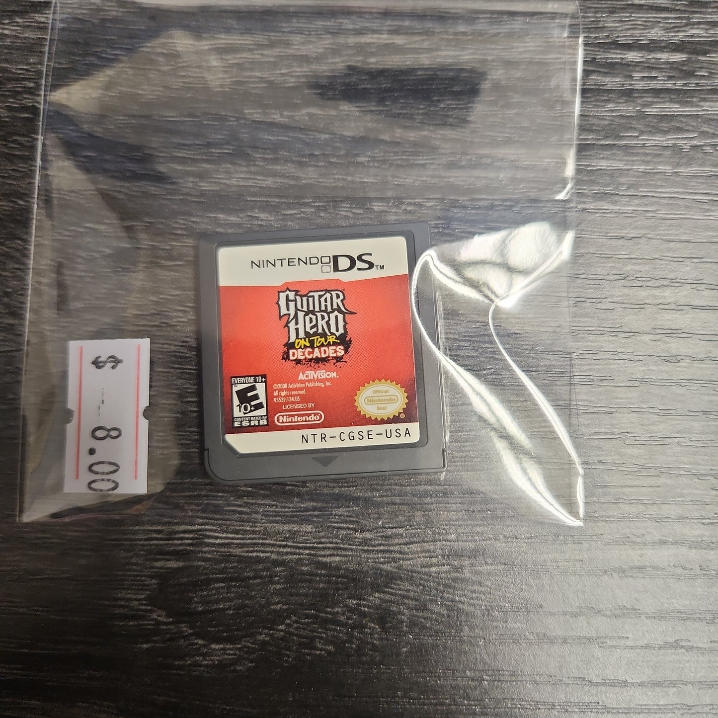 Guitar hero on tour decades ds cart