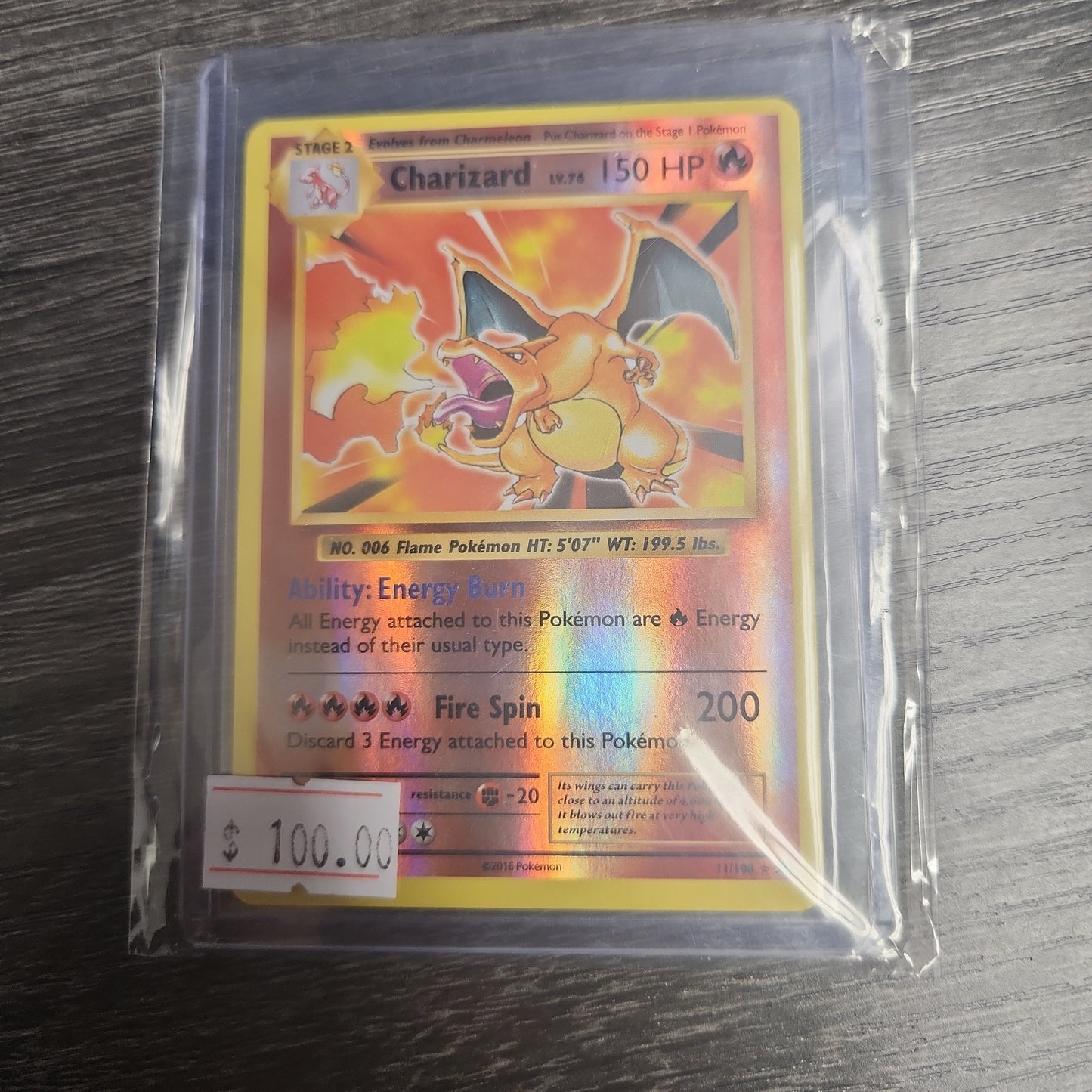 Charizard xy reverse holo foil