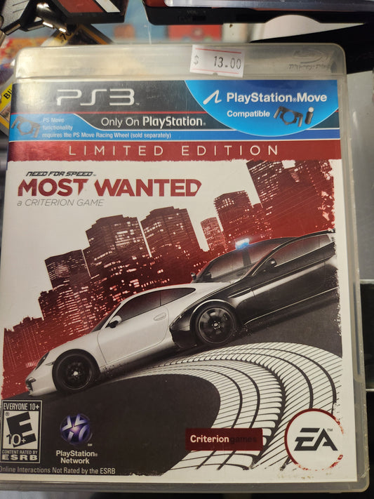Need for speed most wanted limited edition ps3