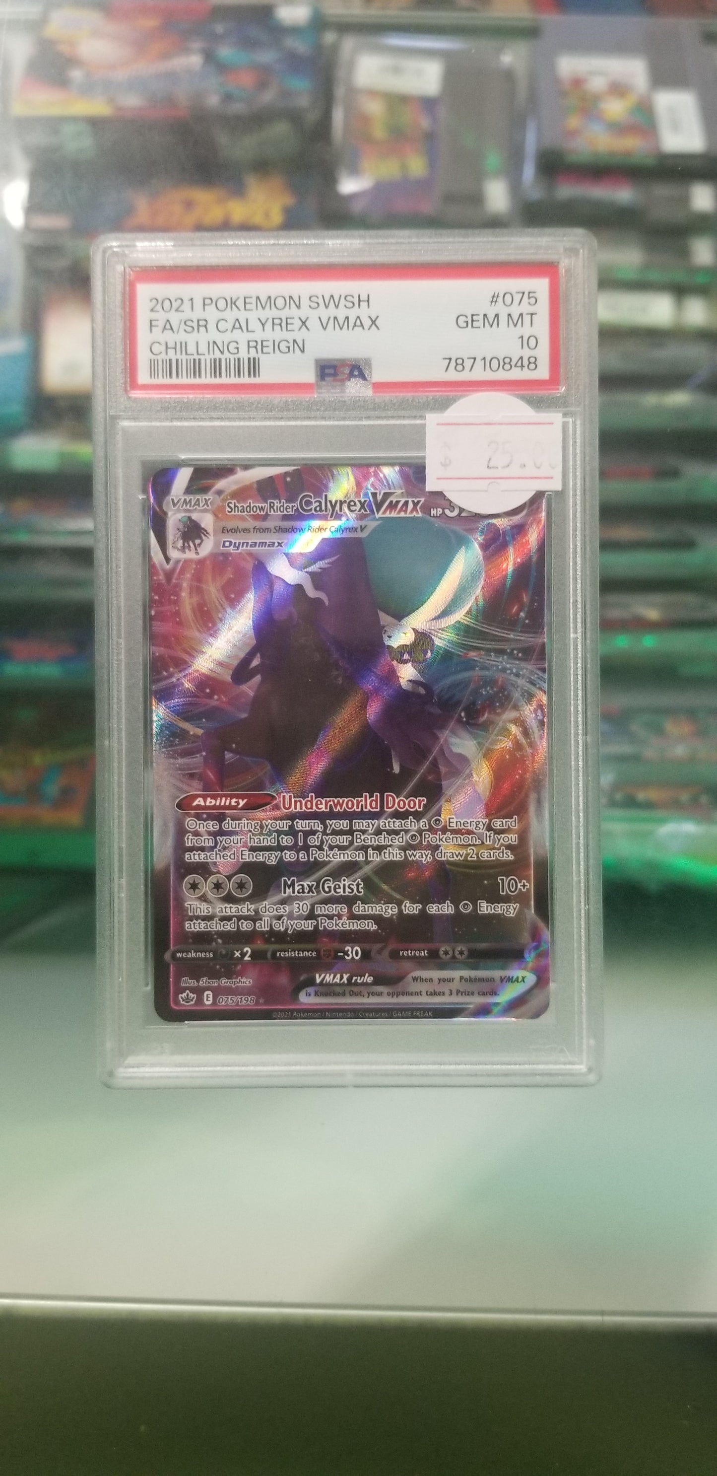 Calyrex Vmax Pokemon(2021) PSA 10