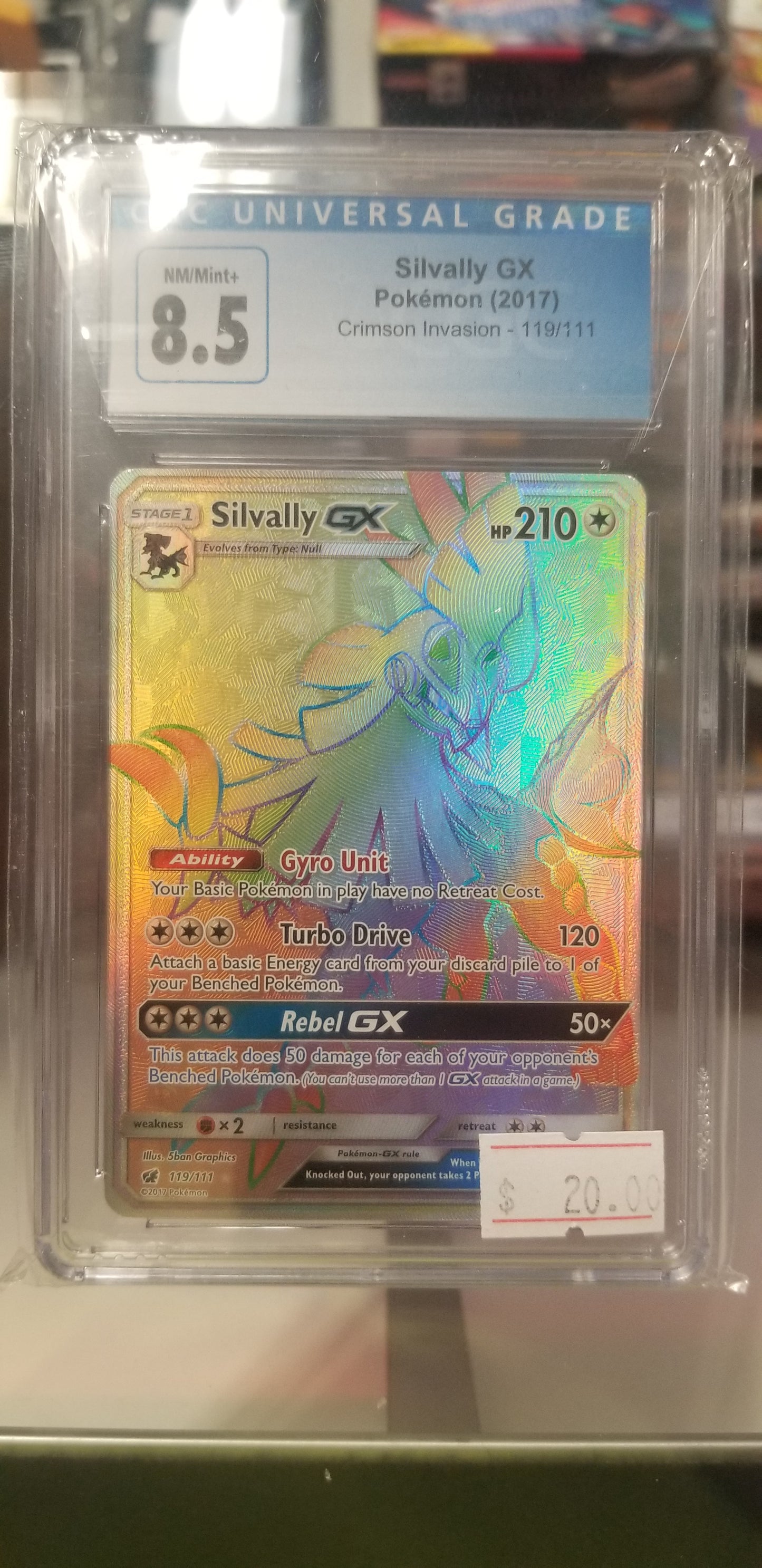 Silvally GX Pokemon(2019) CGC 8.5 Mint