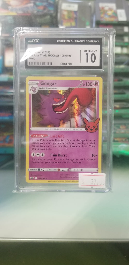 Gengar Pokemon(2022) CGC 10 Gem Mint