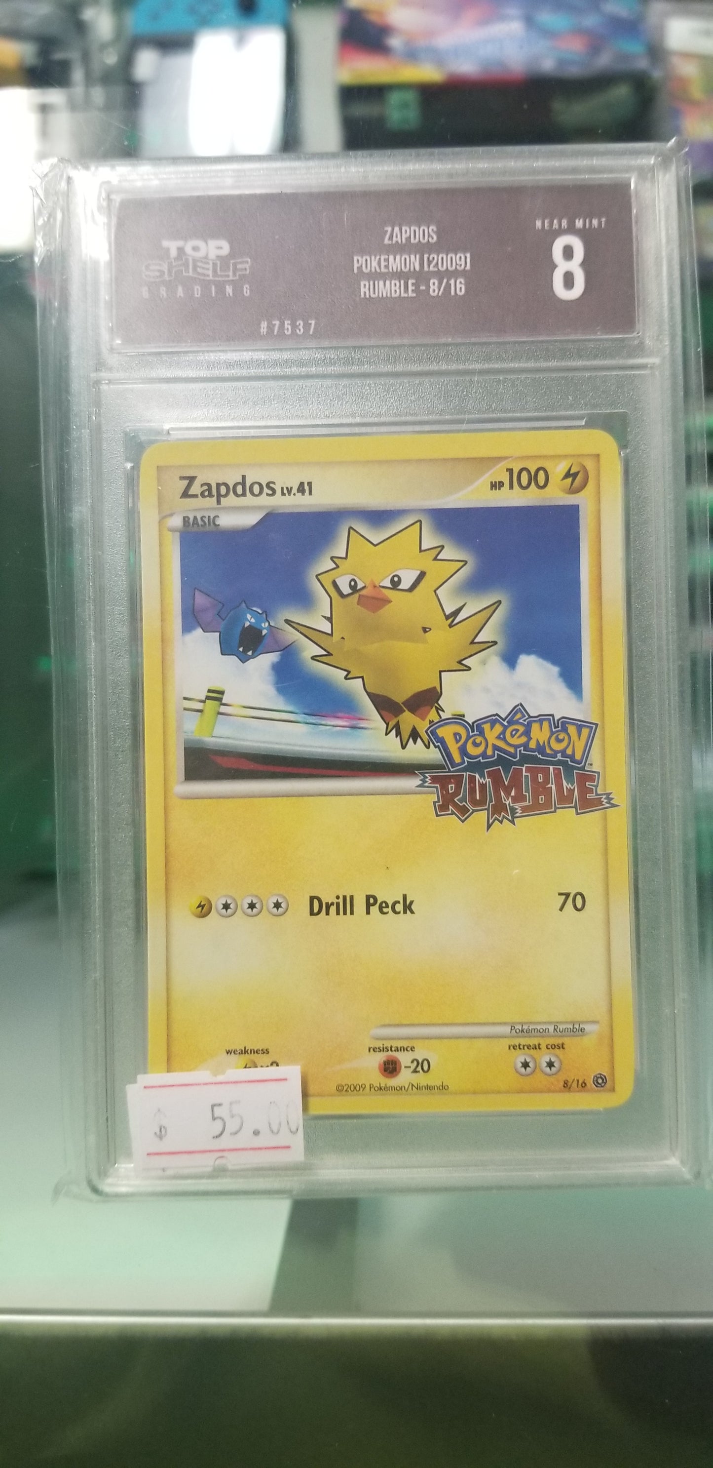 Zapdos Pokemon(2009) Top Shelf Mint 8