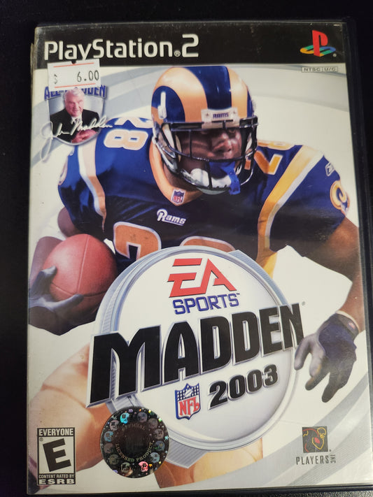 Madden 2003 ps2