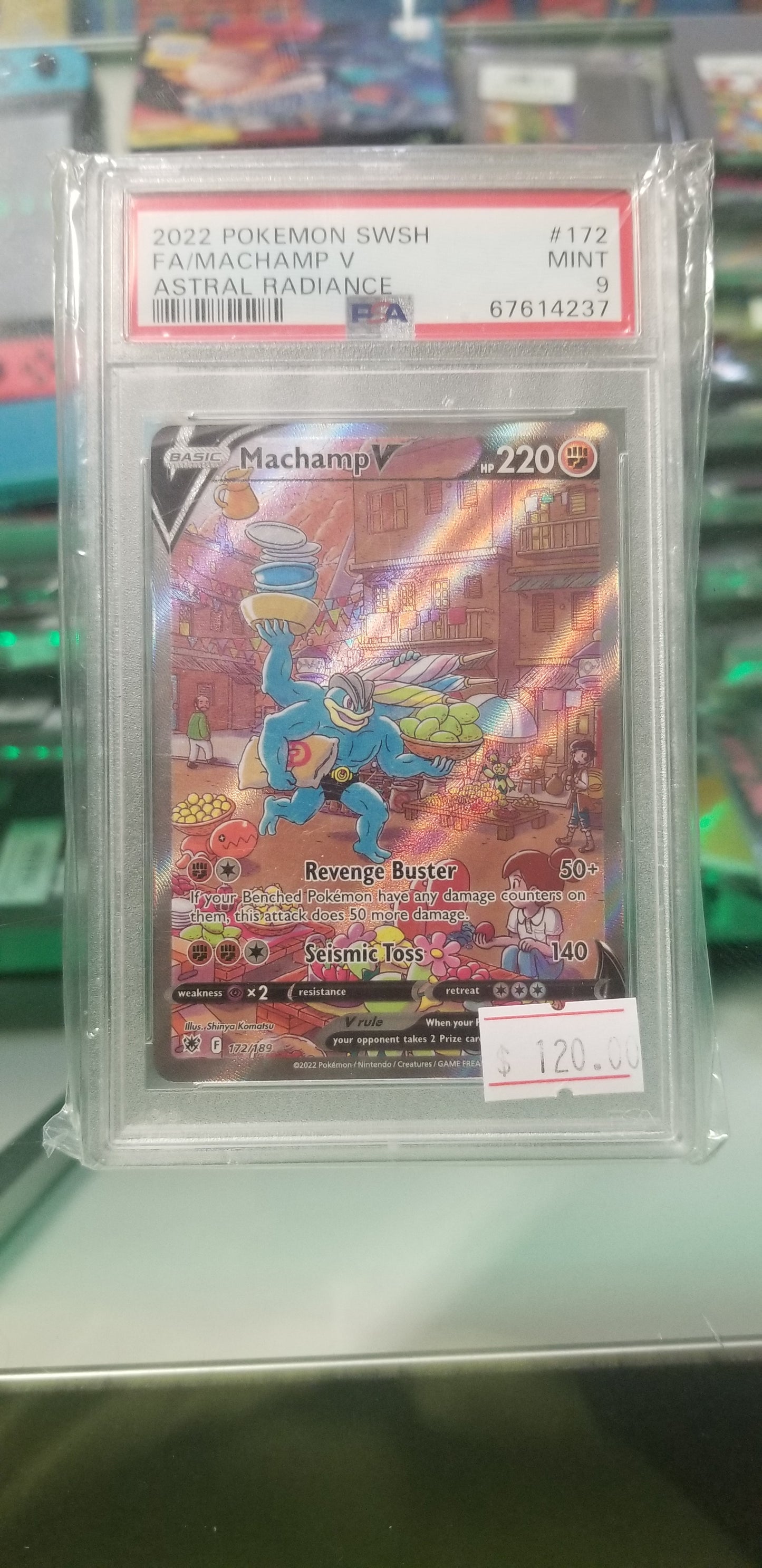 Machamp V Pokemon(2019) PSA 9 Mint