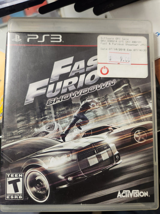 Fast and Furious Showdown ps3