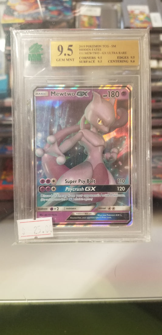 Mewtwo GX Pokemon(2019) MNT 9.5 Gem Mint