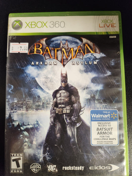 Batman Markham asylum Xbox  360