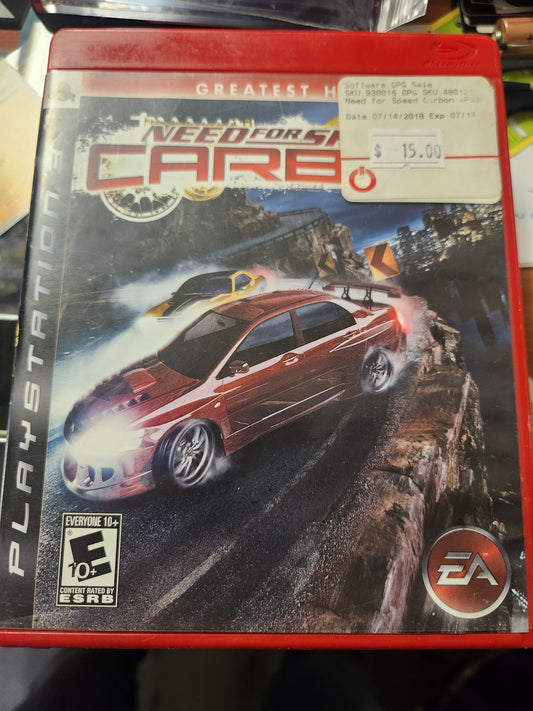 Need for speed carbon ps3