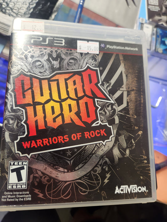 Guitar Hero Warriors Of Rock ps3