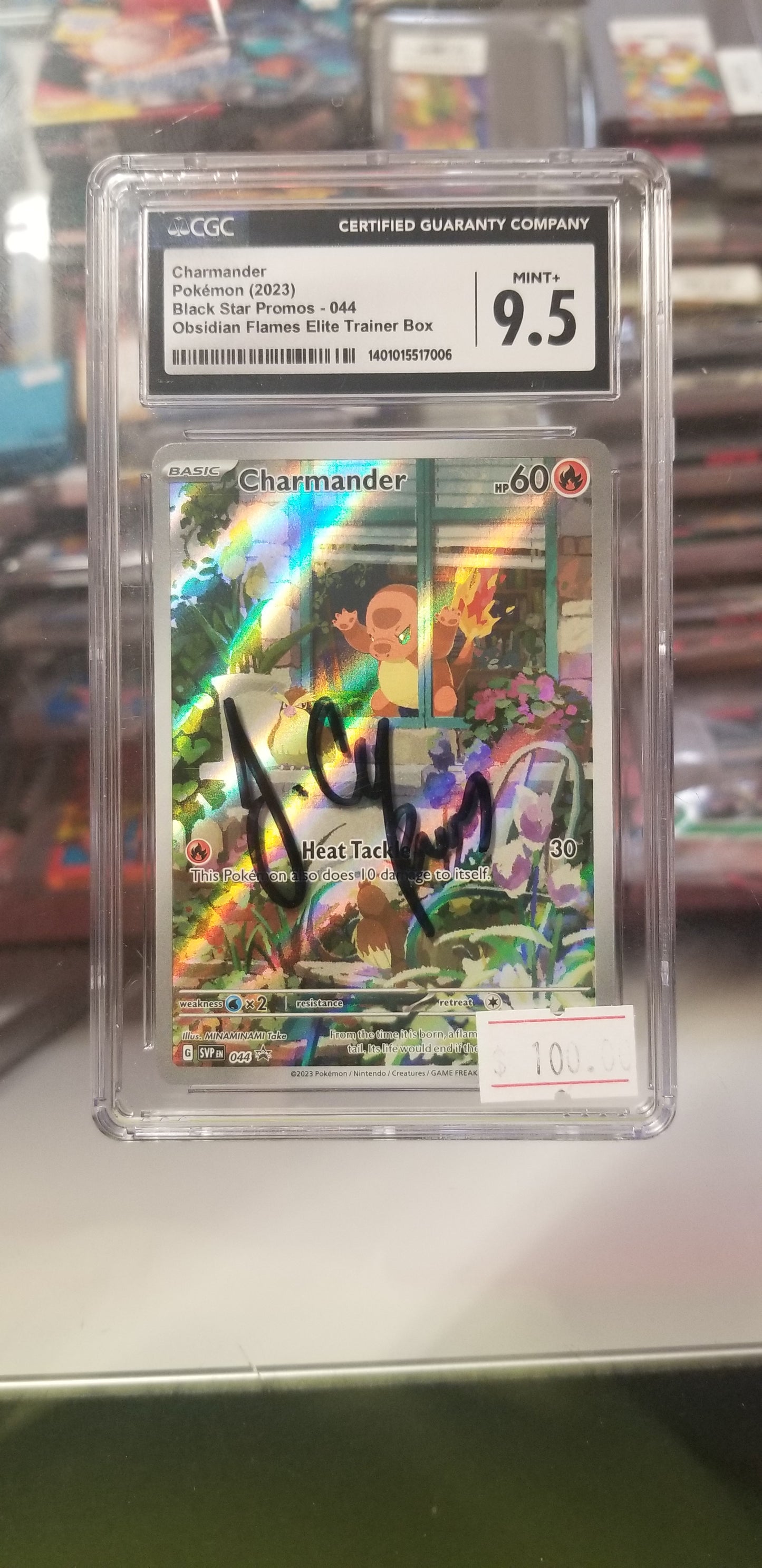 Charmander Pokemon(2023) CGC 9.5 Gen Mint Signed