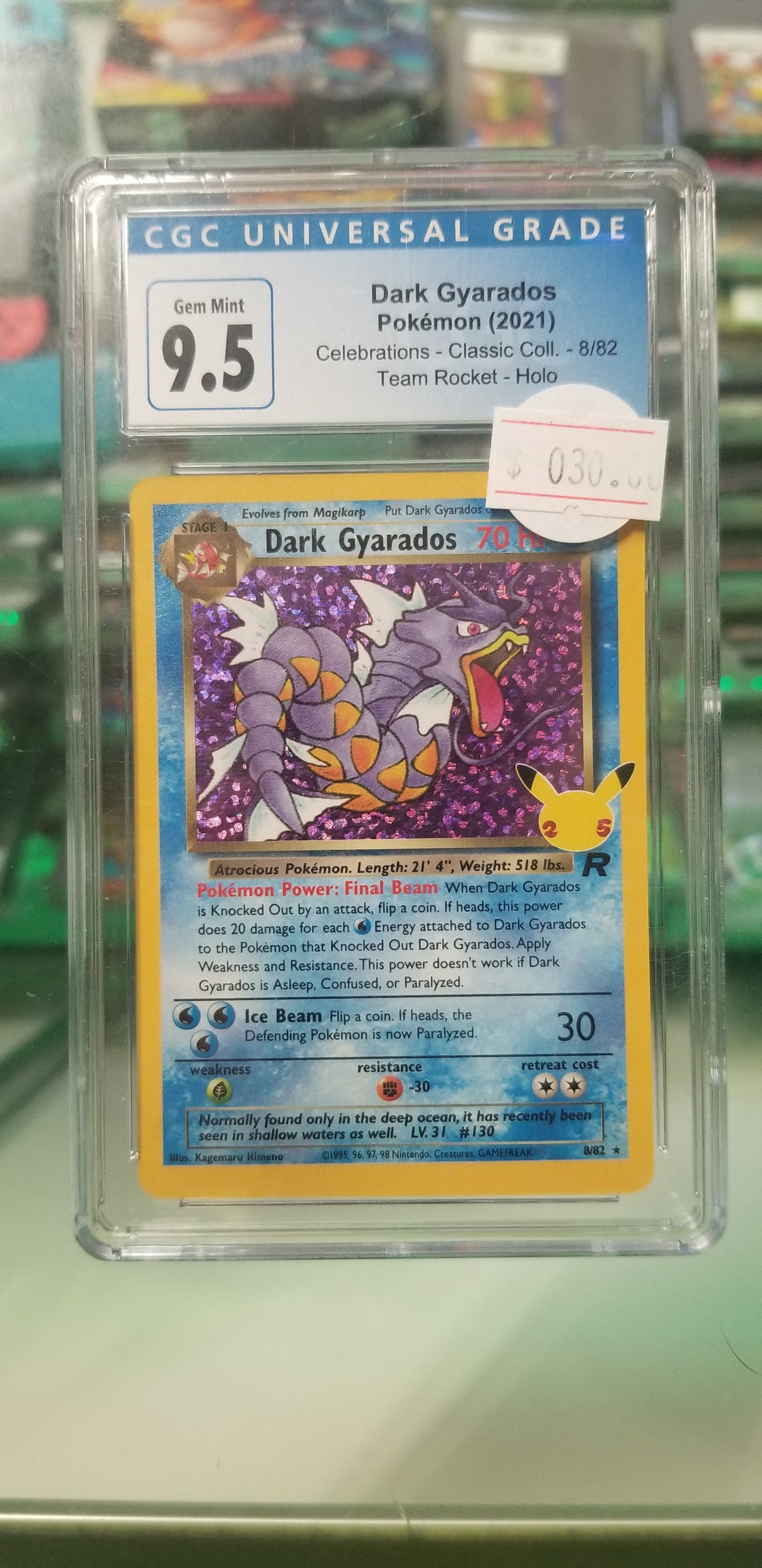 Dark Gyarados Pokemon(2021) CGC 9.5 Gem Mint